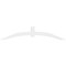 Ekena Millwork Archdale Architectural Grade PVC Gable Bracket, 72"W x 15"H x 4"D x 4"F, 5/12 Pitch GBP072X15X0404ARC00 - alternate 2